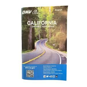 California Driver's Handbook DMV English Driver License Permit Test Manual